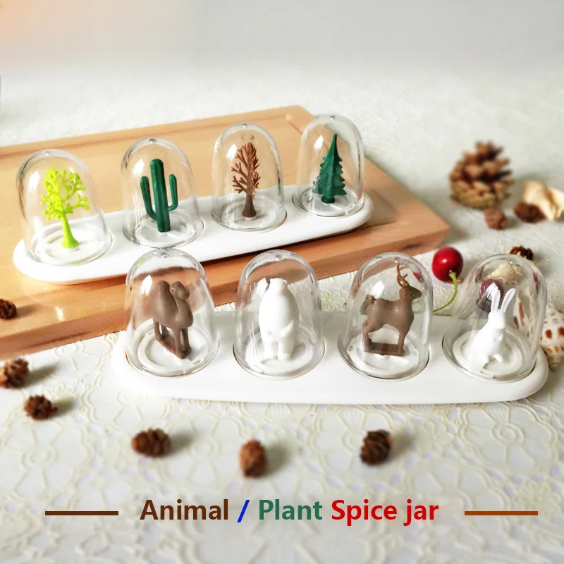 Растения животные сезоне вкус специи банку Приправа бутылки соль кактус сосны