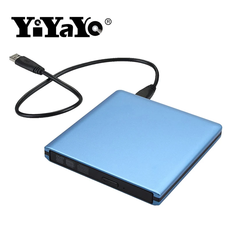YiYaYo Внешний DVD RW оптический привод USB 3 0 CD ROM Проигрыватель CD/DVD горелки Писатель