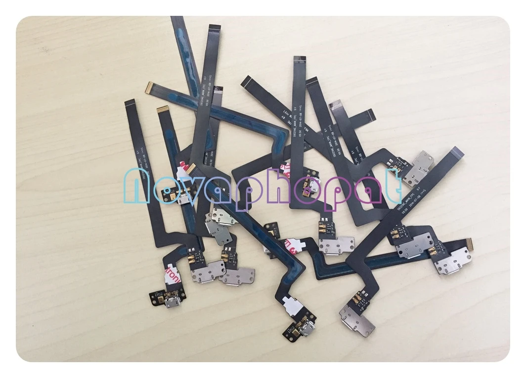 Зарядный порт Novaphopat для Wiko Highway 4G USB зарядки Соединительный гибкий кабель плата с