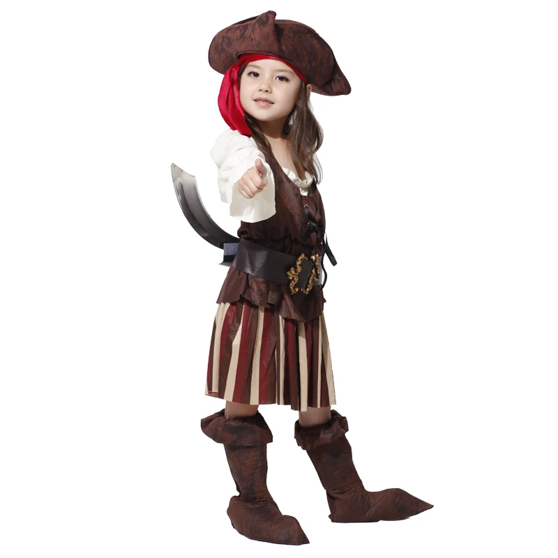 Детский карнавальный костюм пиратов Карибского моря вечерние костюмы для