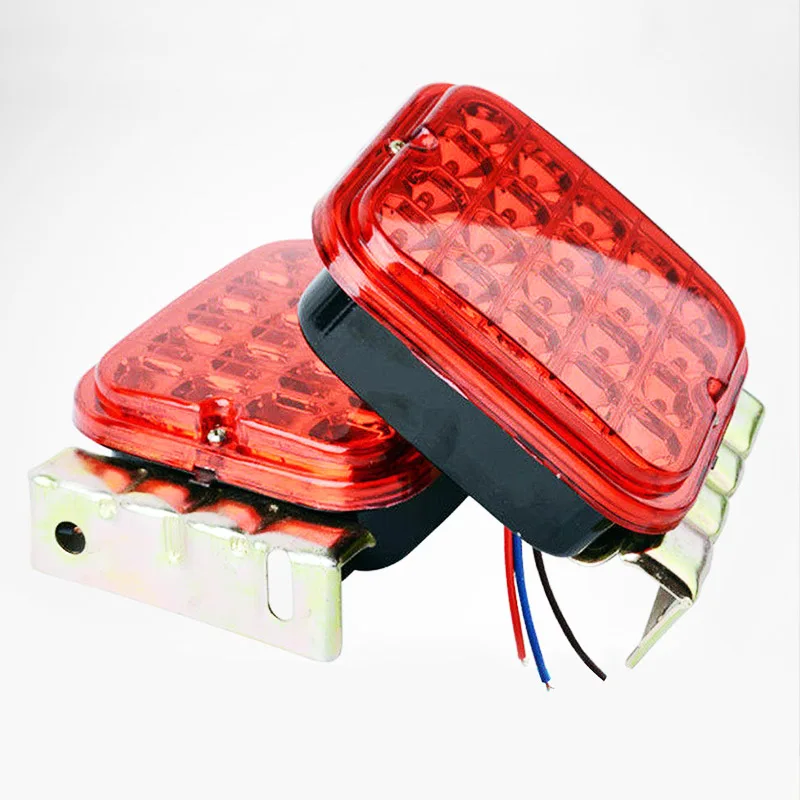 1 пара DC 12V 4 5 &quot20SMD квадратный грузовик трейлер светильник s светодиодный стоп