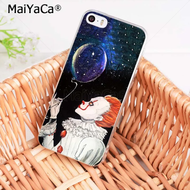 Стивена Кинга это Джокера клоун ужас Чехол для мобильного телефона iPhone 8 7 6 6S Plus X XS