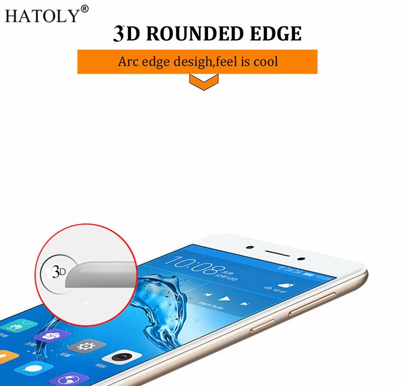 Закаленное стекло HATOLY для Huawei Honor 6C пленка защиты экрана полное покрытие 3D