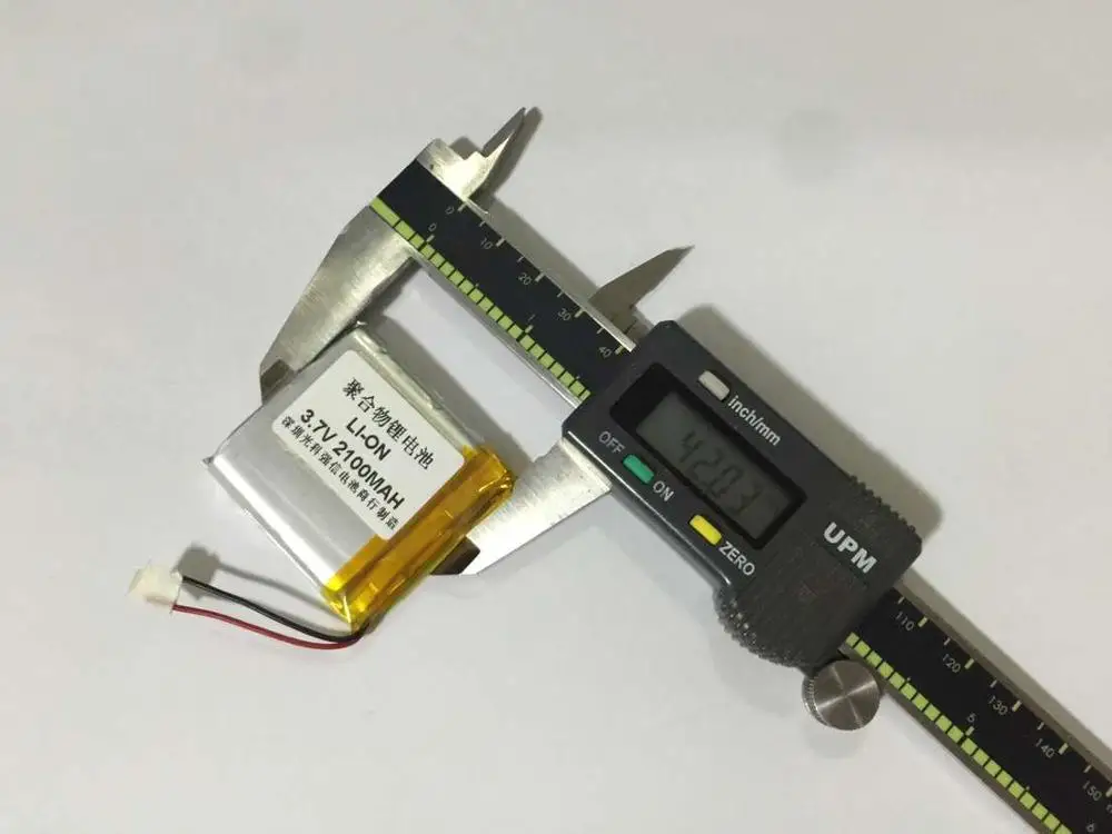 Новая полимерная литиевая батарея полной емкости 3 7 в 763942 2100 мАч GPS