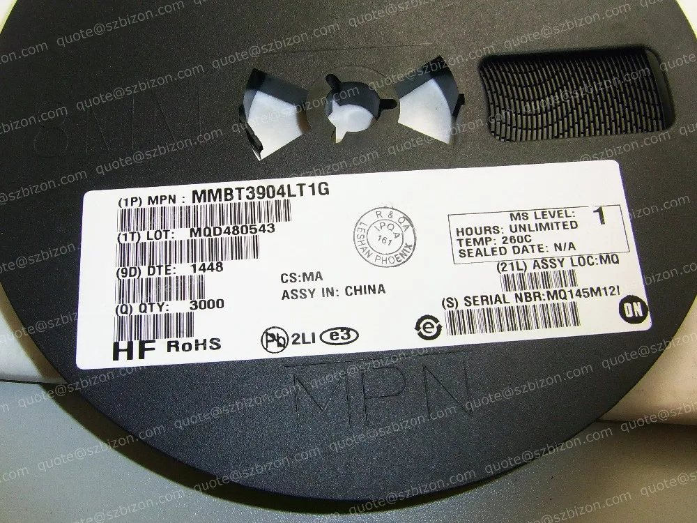 

Fast Shipping 100pcs/lot MMBT3904 MMBT3904LT1G SOT23-3 transistor brand new