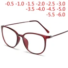 Очки для коррекции близорукости TR90 унисекс, ультралегкие пикантные овальные студенческие, для близорукости, с диоптриями-0,5,-1,0,-1,5,-2,0 до-6,0