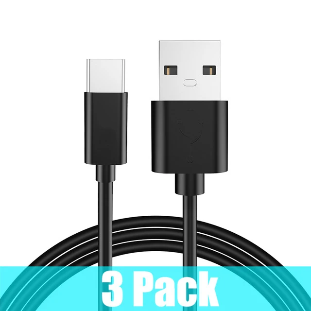 3 шт ROCK USB C кабель Usb type C провод для быстрой зарядки телефона зарядное устройство для samsung S9 Note 8 Xiaomi 6 huawei P10 адаптер USB-C - Цвет: Черный
