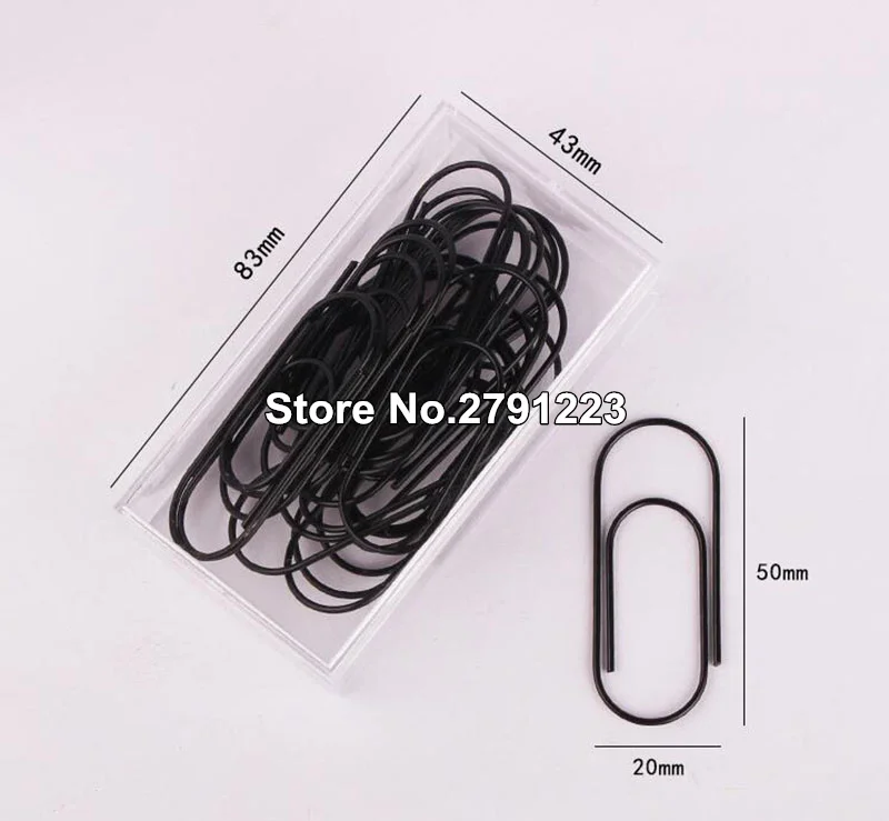 Роскошные 20 шт/кор. 50 мм большой размер скрепки гальванические металлические