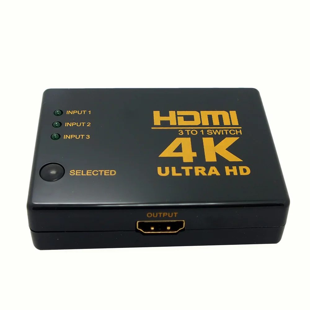 Видеопереключатель 1080P 4K * 2K HDMI сплиттер 3 входа 1 выход концентратор для DVD HDTV Xbox PS3