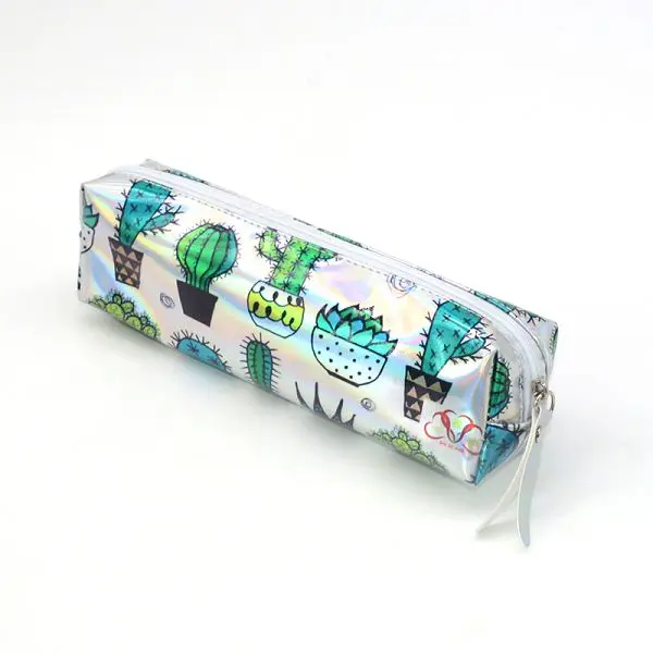 Cactus B Карандаш кактус чехол Trousse Scolaire Estuche Единорог Escolar школьный пенал для карандашей Фламинго Альпака Estuches Laser Scolaire Stylo - Цвет: Cactus B