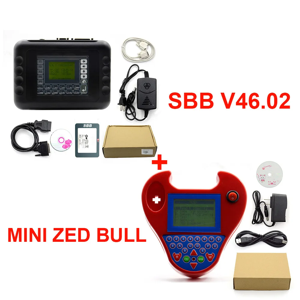 SBB 46.02 zed bull Новейшая Версия SBB PRO2 V48.88 с sbb v17.02 Мини Zedbull авто ключ программист крышка большинство автомобилей V48.99 - Цвет: SBB 46.02 zed bull