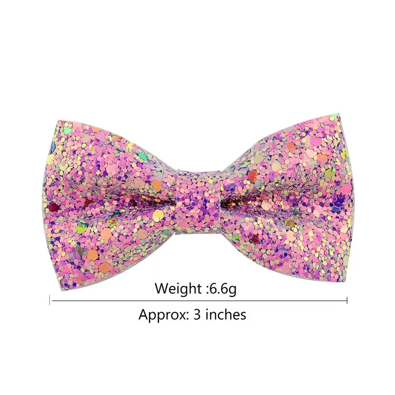 Хит продаж красивый Детские 1 ПК заколки для волос с блестками бантами зажимом
