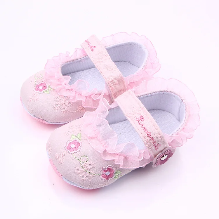 Perennial Hot Sale Super Pretty Princess Baby Shoes Girls Infant Soft Sole First walker 0-1years |