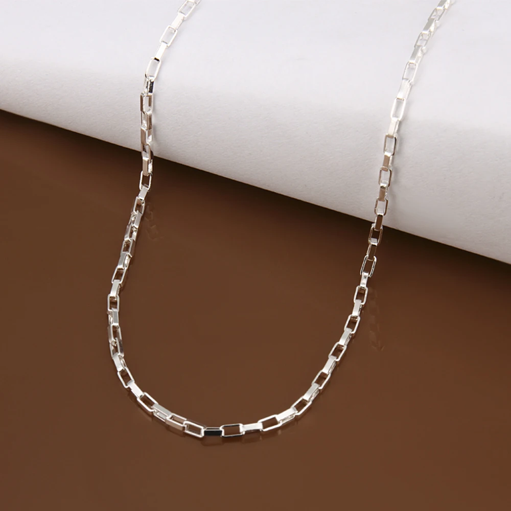 Ожерелье из сетчатой цепи для изготовления ювелирных изделий Посеребренная