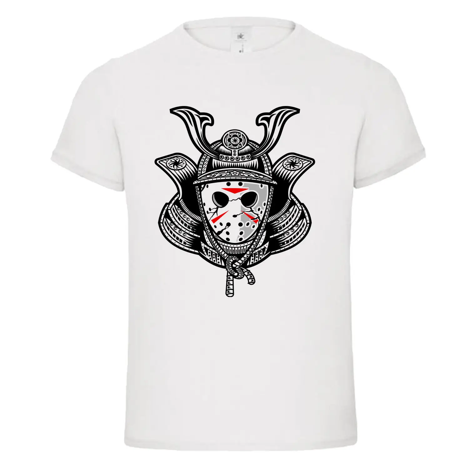Новые футболки Забавные топы новые унисекс samarai jason mask восточные машупы dtg мужские