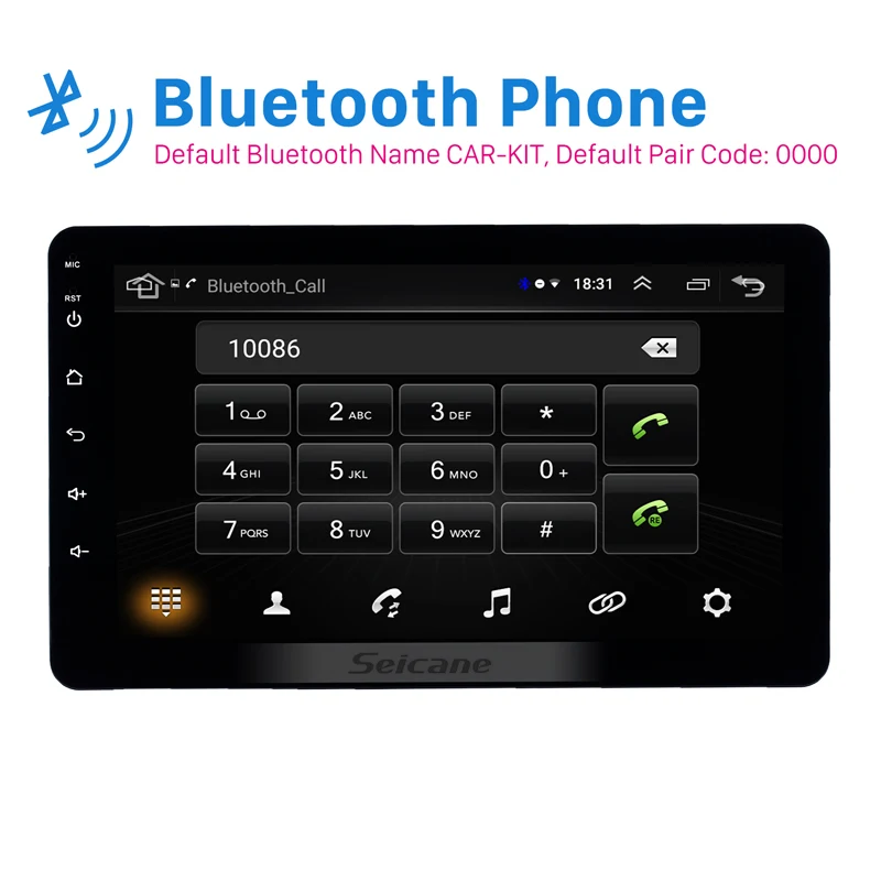 Seicane Универсальный 8 дюймовый Android 1 2Din GPS головное устройство Bluetooth Wifi