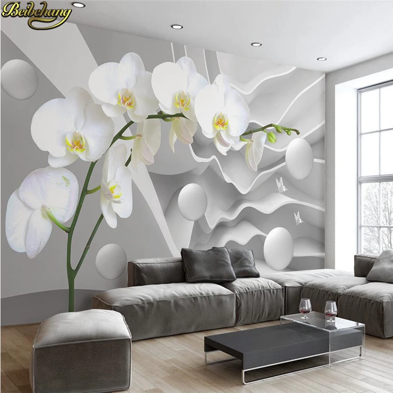 beibehang Papel De Parede 3D White geometric Modern Minimalist Photo Wallpaper for Walls Mural Abstract Art Wall Paper Bedroom beibehang papel de parede 3d warm bedroom non woven wall paper three dimensional rural wallpaper for walls 3 d wall paper