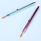 Классическая портативная Косметическая Помада из искусственного волокна, Мини Выдвижная Кисть для макияжа губ, румяна в шариках, жидкие румяна, румяна, крем