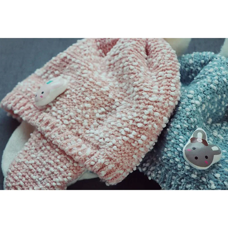 Детская шапка с помпоном зимняя детская вязаная Милая для девочек и мальчиков