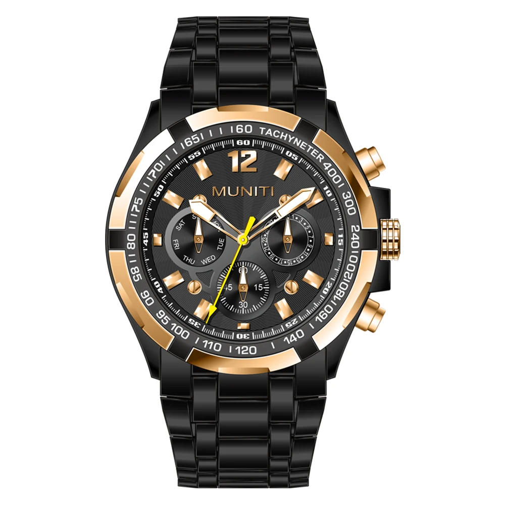 AAA Мужские часы водонепроницаемые Лидирующий бренд Роскошные Кварцевые мужские