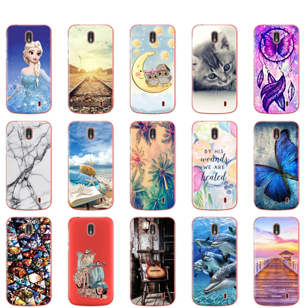 Phone Case For Nokia 1 Plus Cover Cute Silicone Soft tpu Back Nokia1 printing Bag bumper coque capa |
