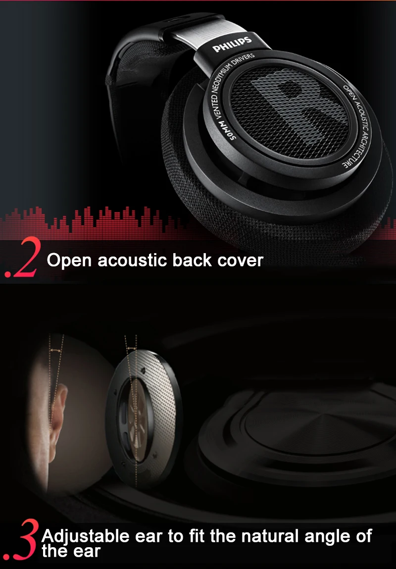 Philips SHP9500 профессиональные наушники с 3 м длинным проводом шумоподавления наушники для xiaomi SamSung S8 MP3 официальный тест