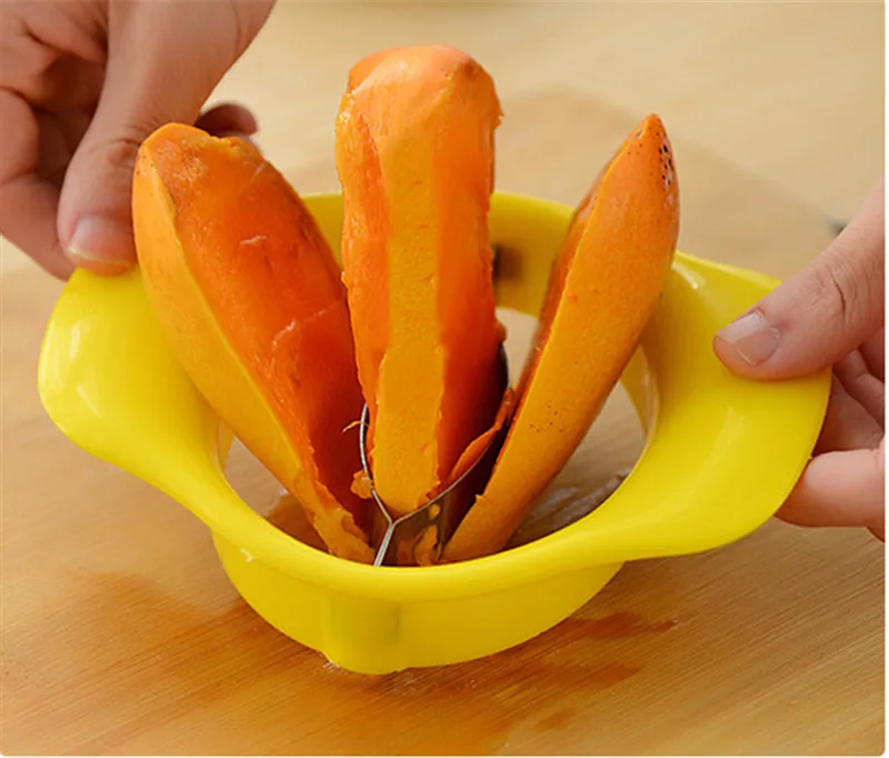 Творческий нержавеющей стали кроя Mango Splitter Фрукты Тесак манго ножом вырезать