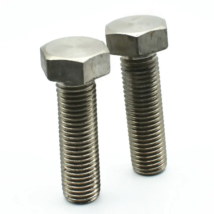 Титановый шестигранный болт M8 M10 M12 M16 M18 M20 10-120 мм Класс 2 шестиугольник DIN933 Ti Цвет не полированный титан крепежа