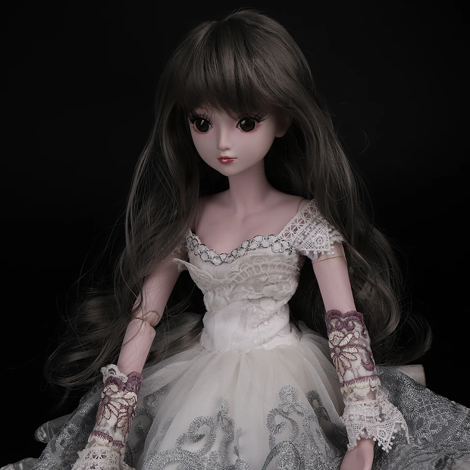 Cataleya 1/3 1/4 BJD волосы высокая температура длинные серые прямые и Курчавый BJD парик SD для BJD куклы