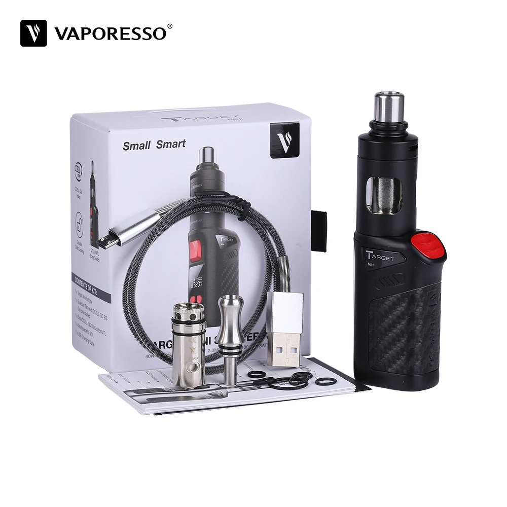 Оригинальный 40 Вт Vaporesso Target Mini Kit Электронная сигарета с 1400 мАч мод и 2 мл Guardian Tank Vape
