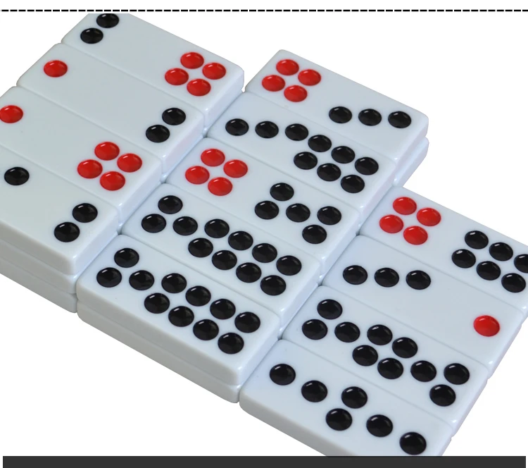 JIESITE черный и белый домино игра Pai Gow 32 шт. домино с коробкой и 2 кубиками Высокое качество настольная игра