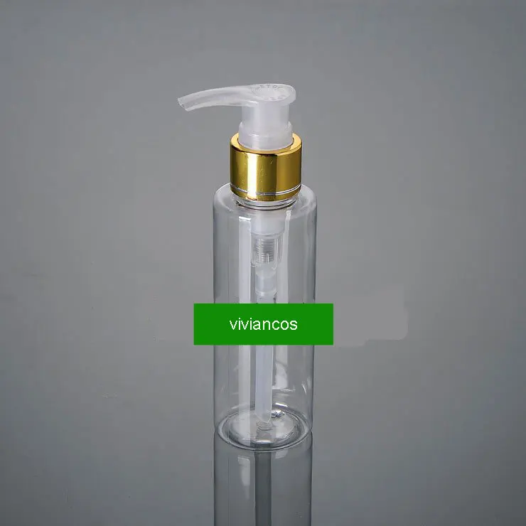 

1000 шт./лот 120 мл пластиковый контейнер для лосьона прозрачная бутылка с насосом для прессования для косметической упаковки