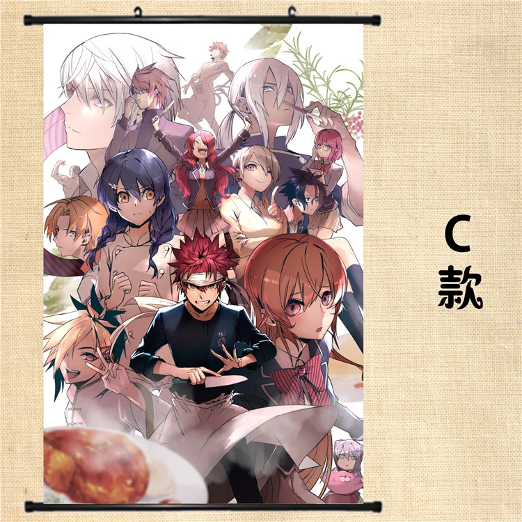 7 Японские декоративные картины аниме Shokugeki no Soma Yukihira souma Isshiki satoshi Nakiri erina домашний Декор настенный Свиток Плакат - Цвет: 7