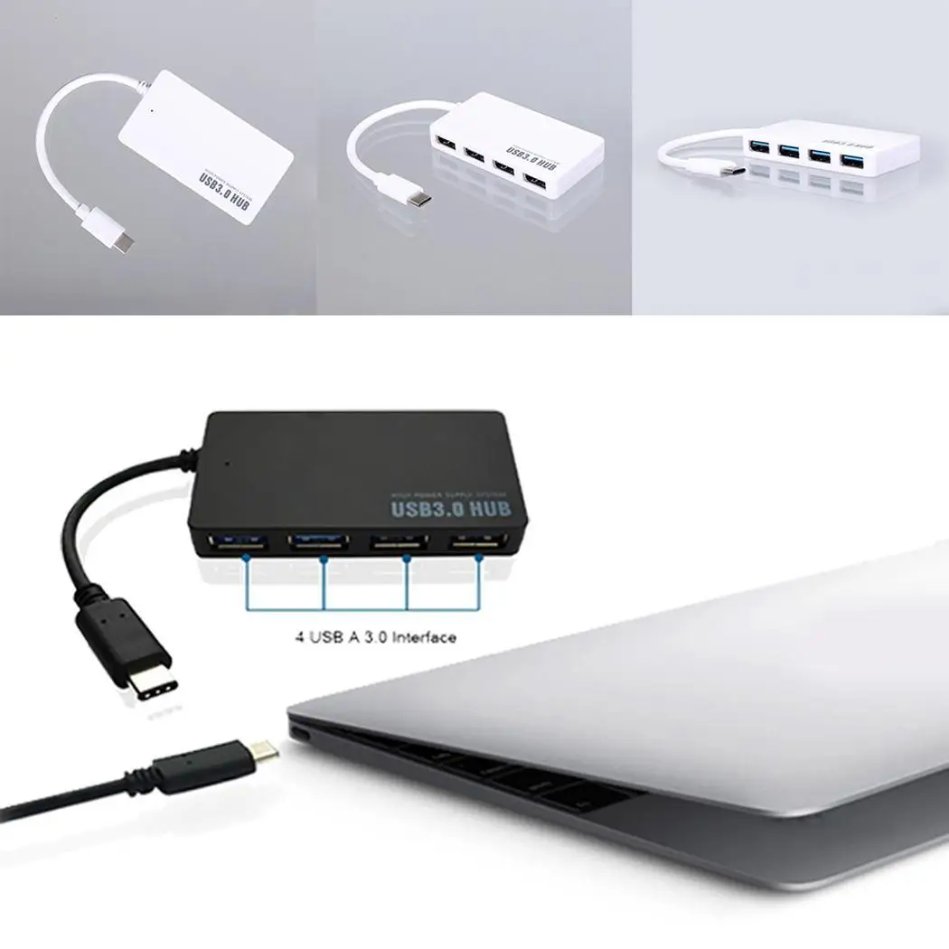Портативный Мультифункциональный Тип C до 4 usb портов 10 см/3 9 дюйма 5GP/S 3 1