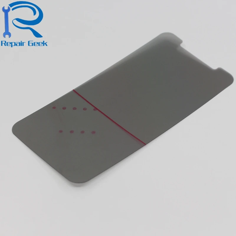 50pcs lcd polarizer polarization light film for iphone x xs max lcd filter polarizing polaroider for iphone xr replacement parts free global shipping