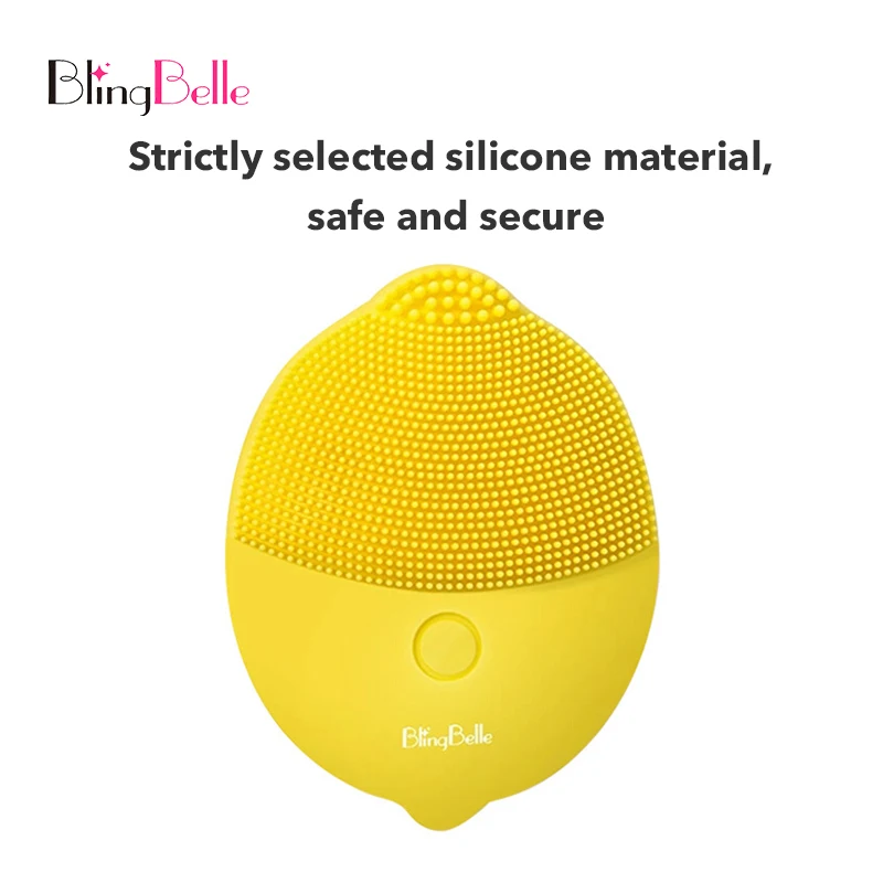 BlingBelle электрическая мини силиконовая щётка для очищения лица мытья лимона