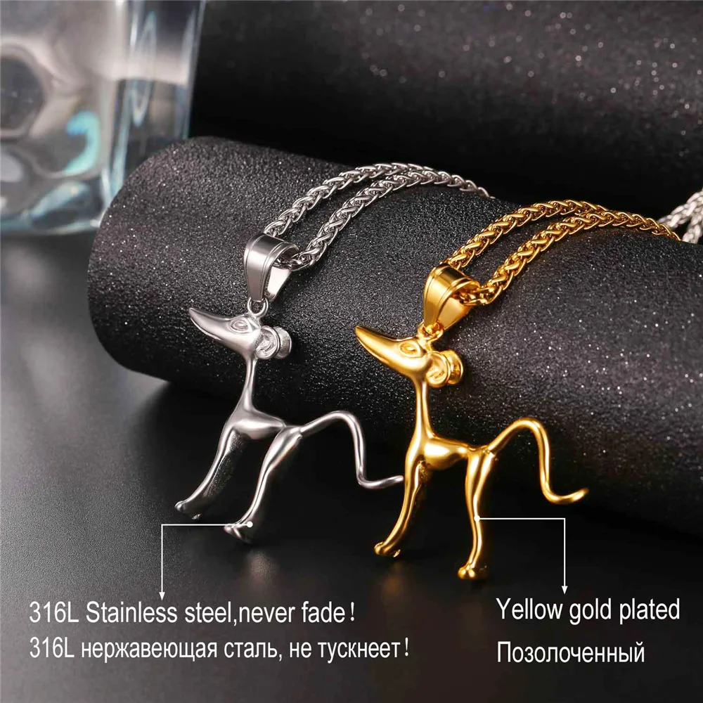 Золотой цвет ожерелье с подвеской для собак мужчин оптовая продажа кулон из