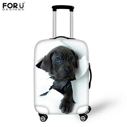 H823 FORUDESIGNS, толстые туристические аксессуары, милый кот, собака, водонепроницаемый, защита от пыли, дождевик для 18-30 дюймов, чехол для багажника, чехол для путешествий - Цвет: H823