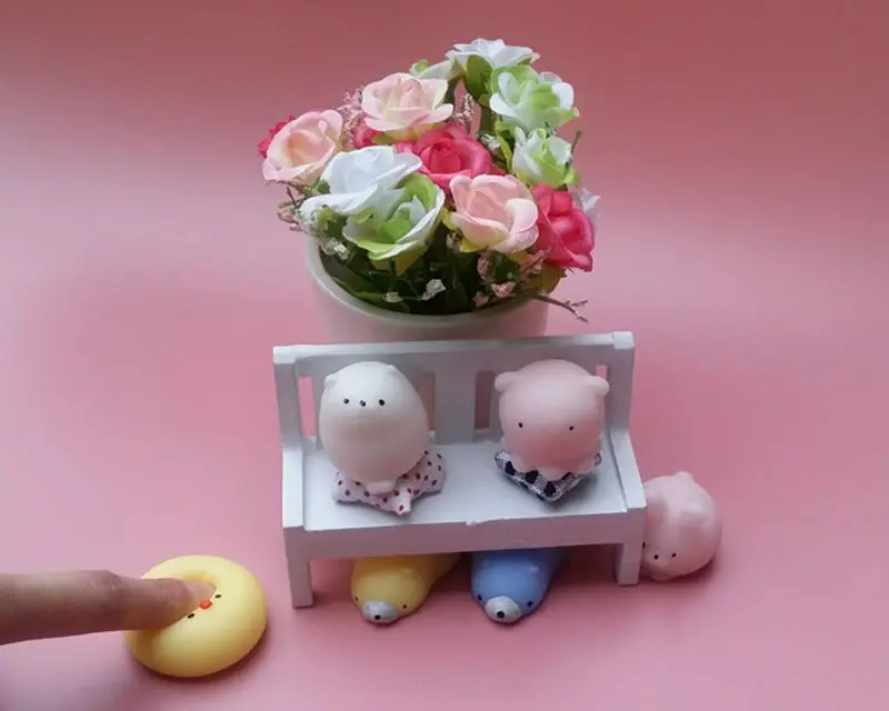 5 шт. Забавный мультфильм животное выдавливание декомпрессии игрушки куклы гайки