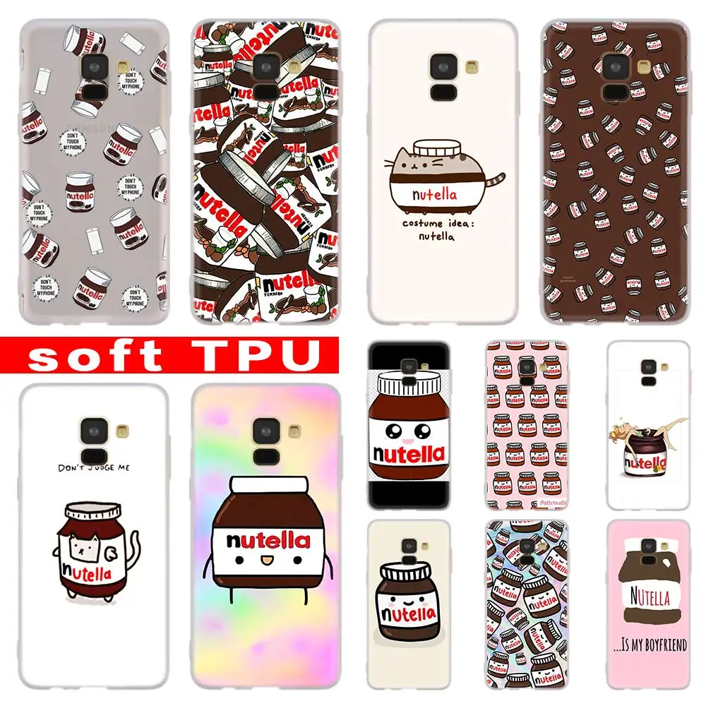 Еды шоколада Tumblr Nutella чехол для Samsung Галактики A12/A20/A51/A70/A20s/A21s/A32/A50/A50s/A42/A52/A72 5G A8 A7 A6
