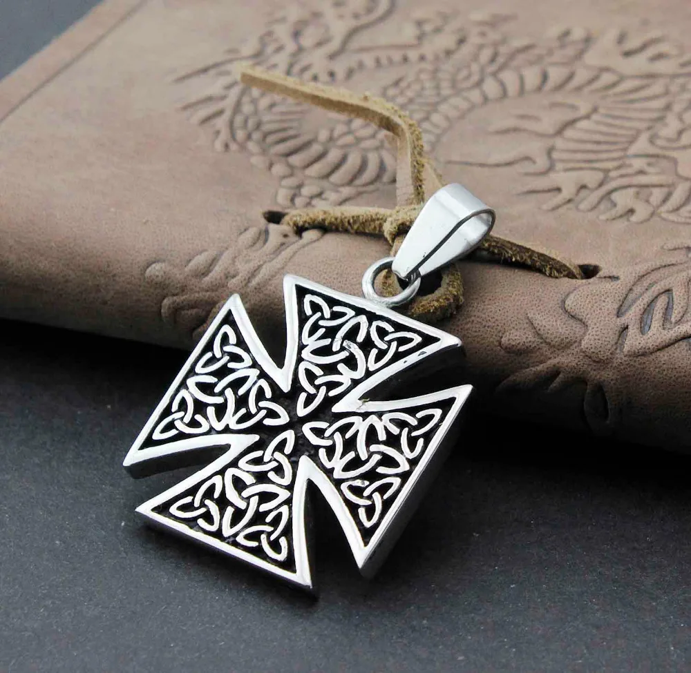 Мужской крестообразный узел из нержавеющей стали 316L|cross men|cross maltesecross 316l |