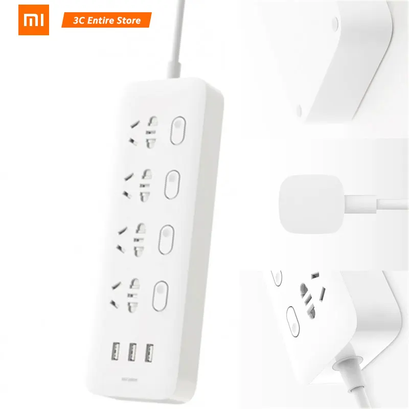 Оригинальная Xiaomi Mi розетка с разъемом питания 4 порта переключателя