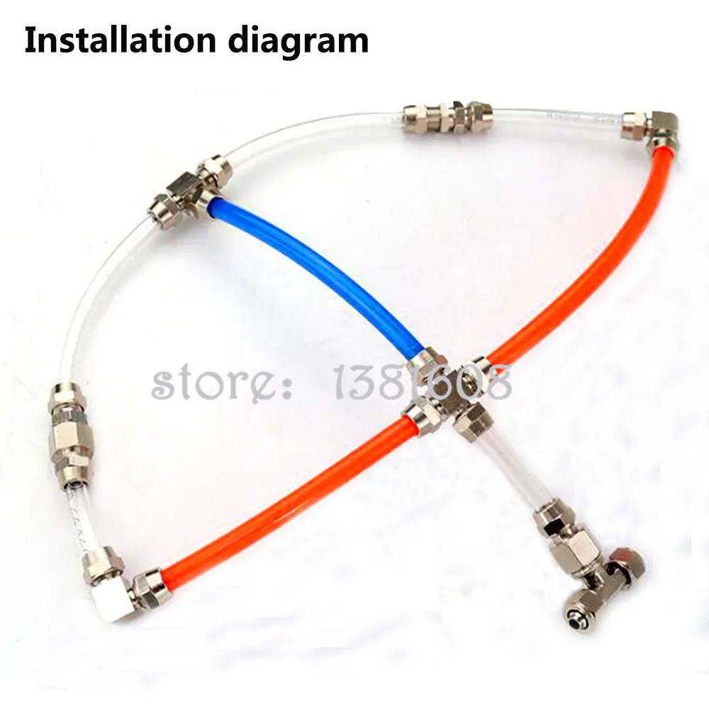 1PC PCF Pneumatic Parts 1/8" 1/4" 3/8" 3/4" 1/2" Female Thread Air Hose Quick Joint Coupler Connector for 6~12mm OD PU Pipe