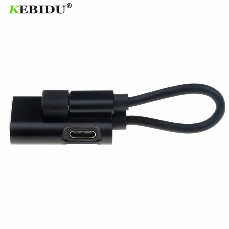 Адаптер для наушников Kebidu 3 5 мм ресивер USB 1 аудиокабель 2 в Type C разветвителя звука