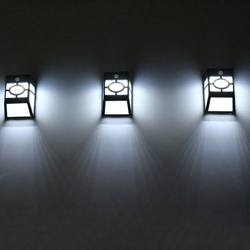 10 светодиодов солнечной энергии Беспроводной движения Сенсор шаг белый свет