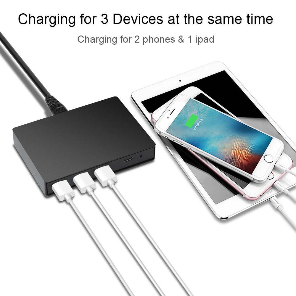 Устройство для быстрой зарядки DeepFox 3 порта USB 0 адаптер ноутбука PD3.0 Type C и QC3.0 Macbook
