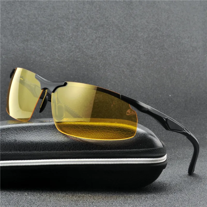 MINCL/2019 с желтыми стеклами солнечные очки ночного видения Для мужчин антибликовым