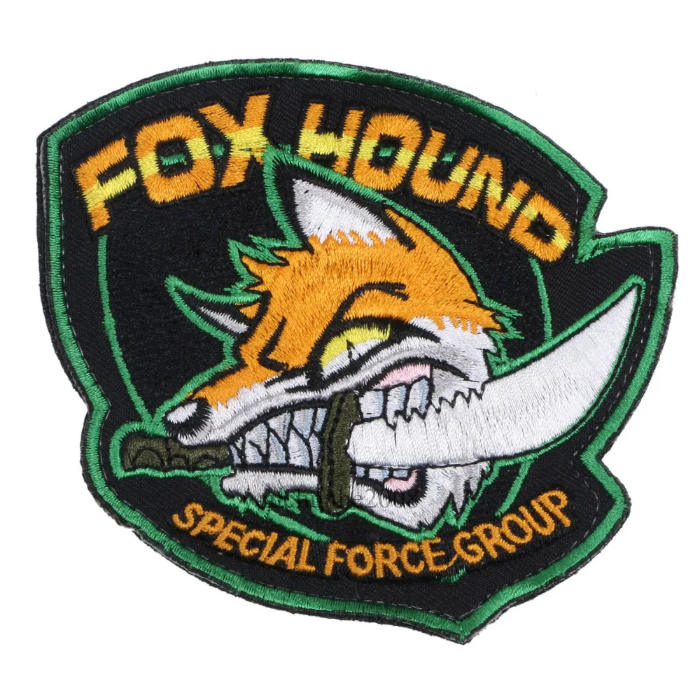 Металлическая Шестерня твердый MGS FOX HOUND особой группы CRAZY значок мировой военный