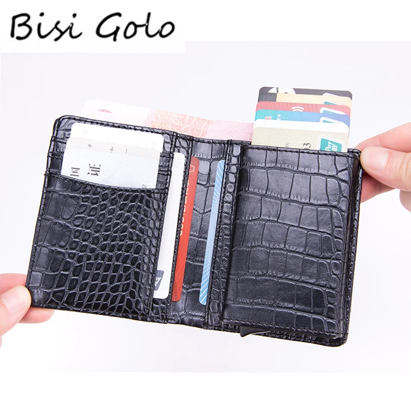 

BISI GORO New 2021 Wallet for Travel Multifunction Credit Card Holder Single Box Luxury Business Card Wallet for Men and Women