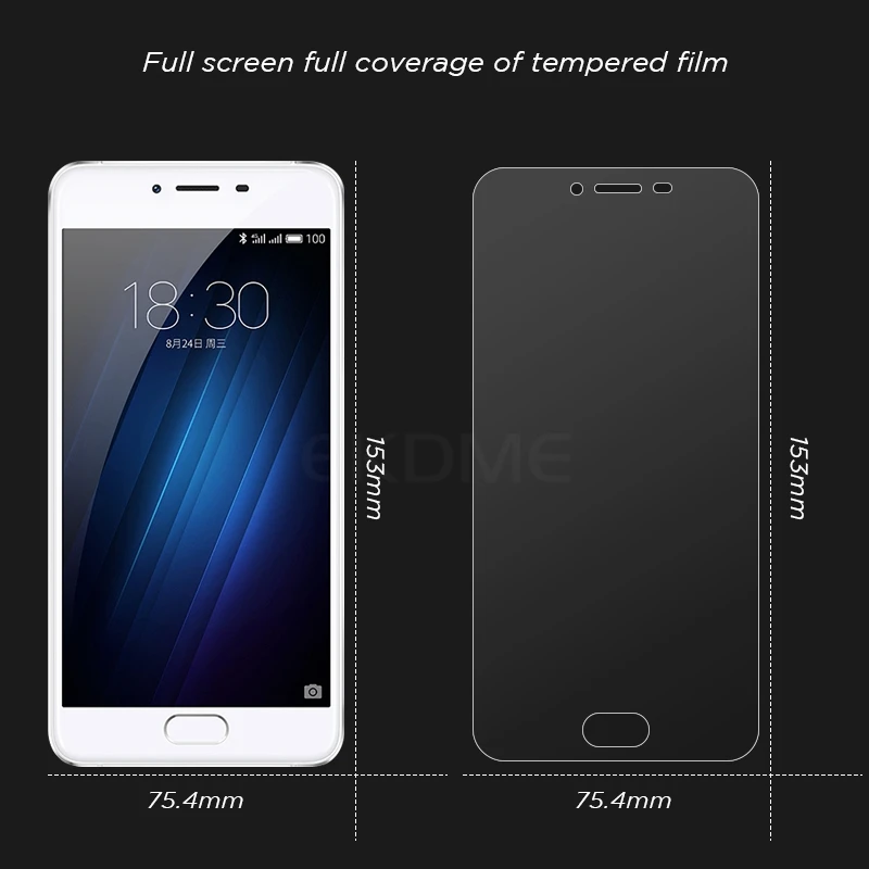 Защитное закаленное стекло премиум класса для Meizu U10 U20 Pro 6 7 Plus полное покрытие Pro6